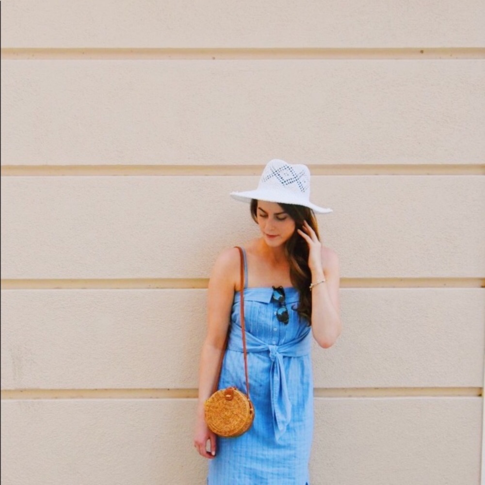 Woven circle bag